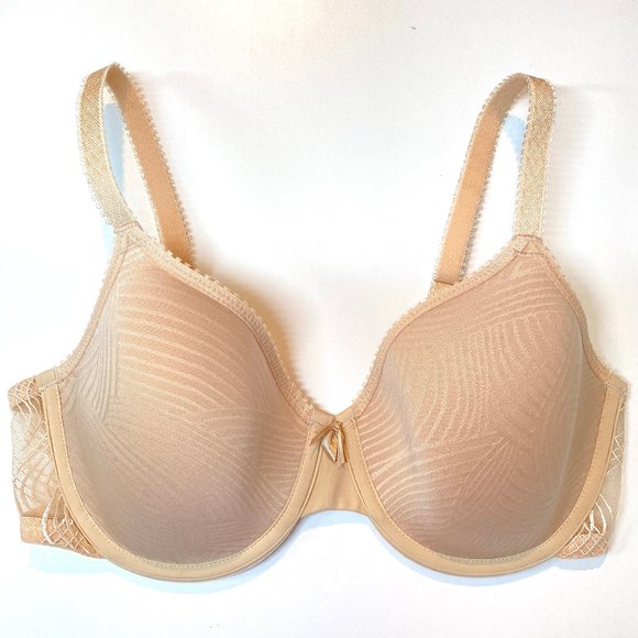 Wacoal Underwire Bra 34D Beige 853266 Like New Condition - Picture 2 of 9